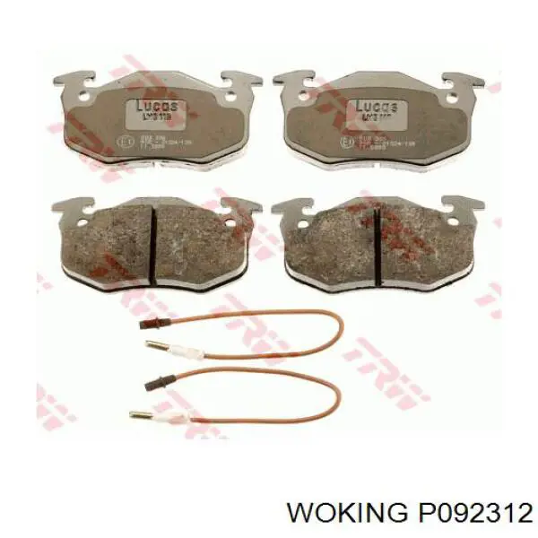 Тормозні колодки Woking P092312
