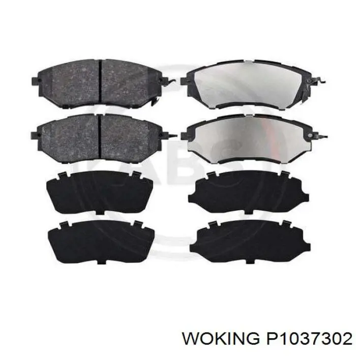 Гальмівні колодки Woking P1037302 ціна, від 35.10 USD