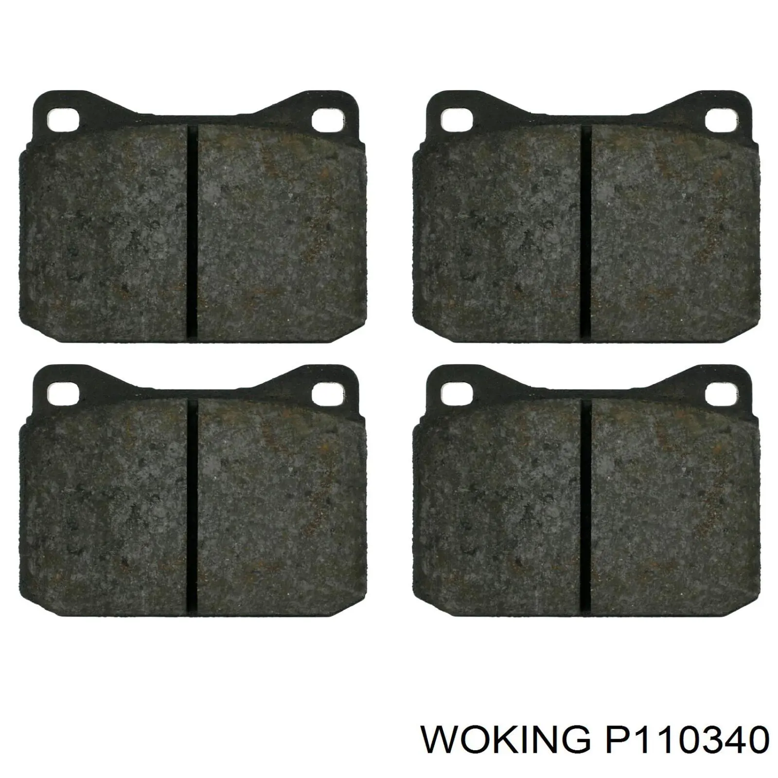 P110340 Woking колодки гальмівні передні, дискові