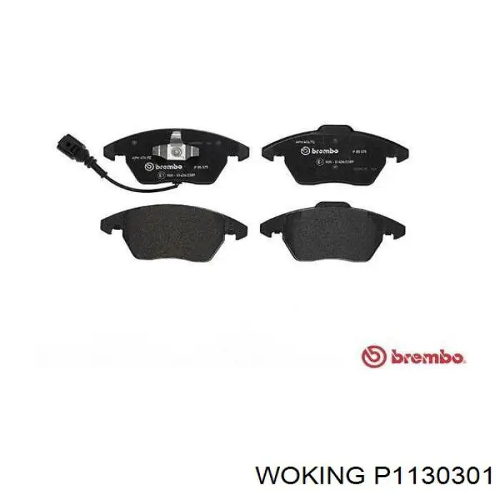 Гальмівні колодки Woking P1130301 ціна, від 34.48 USD