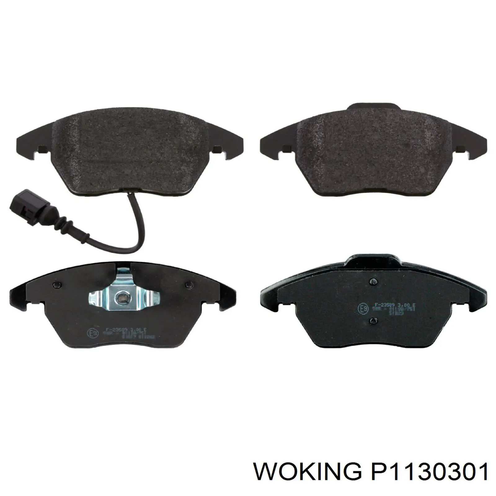 P1130301 Woking колодки гальмівні передні, дискові