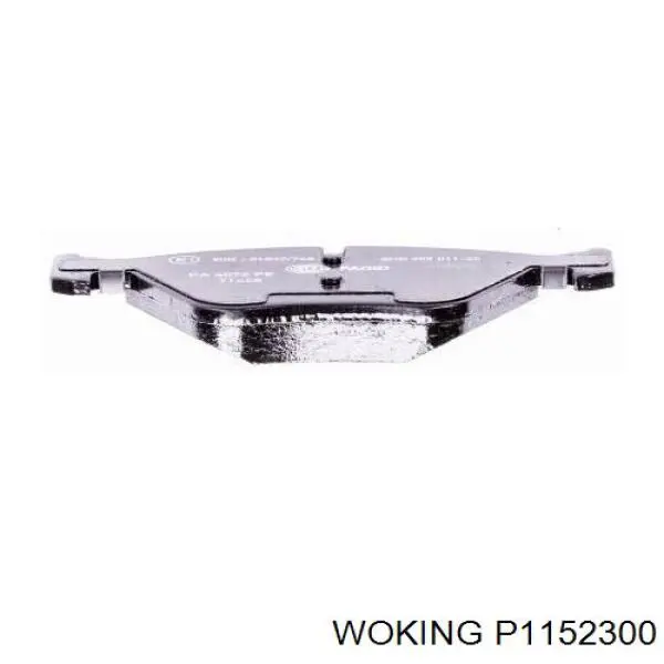 Передні тормозні колодки P1152300 Woking