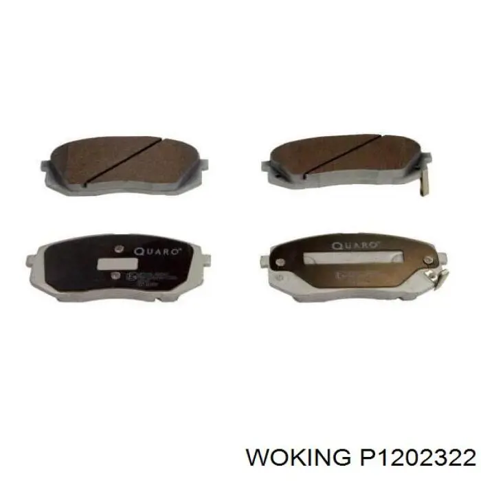 Гальмівні колодки Woking P1202322 ціна, від 31.96 USD