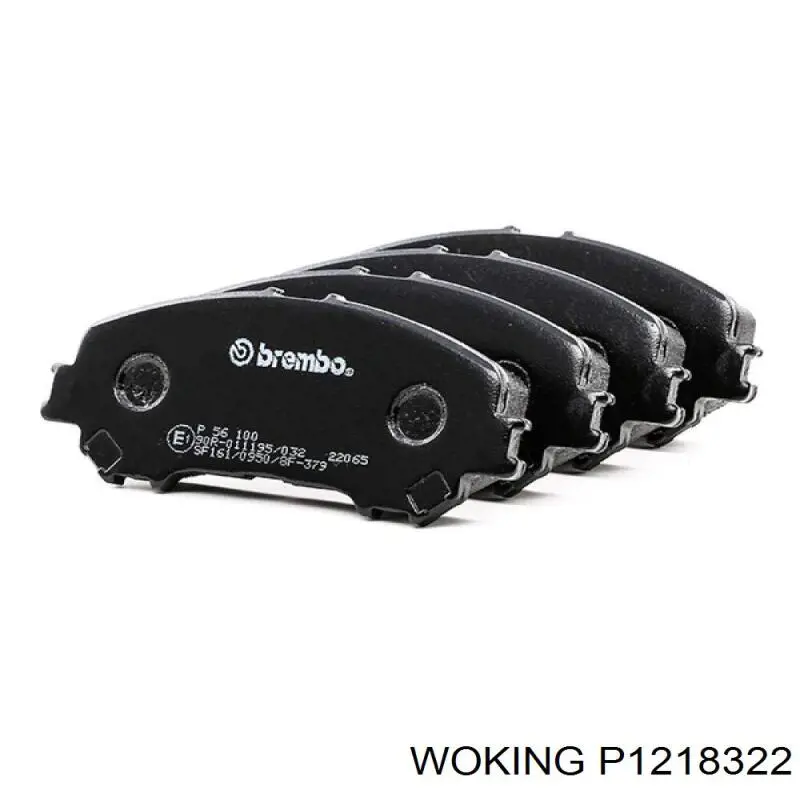 Гальмівні колодки Woking P1218322 ціна, від 30.57 USD