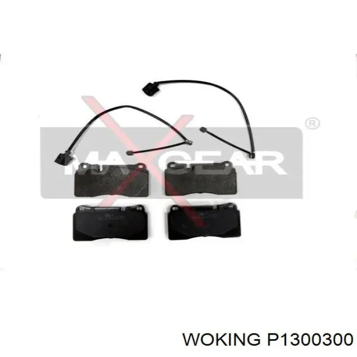 Гальмівні колодки Woking P1300300 ціна, від 47.99 USD