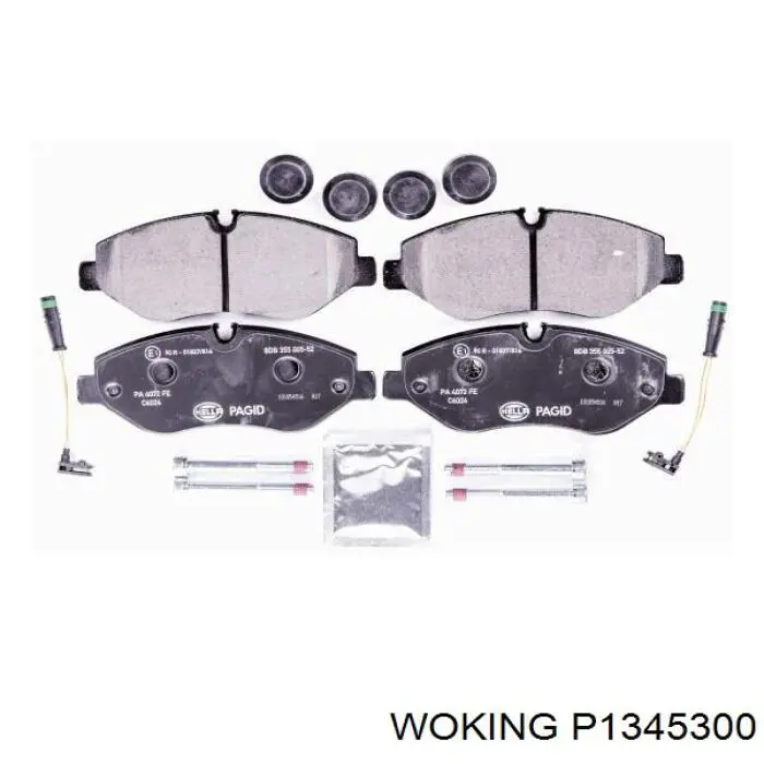 Гальмівні колодки Woking P1345300 ціна, від 34.21 USD