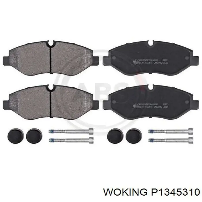 Гальмівні колодки Woking P1345310 ціна, від 28.43 USD