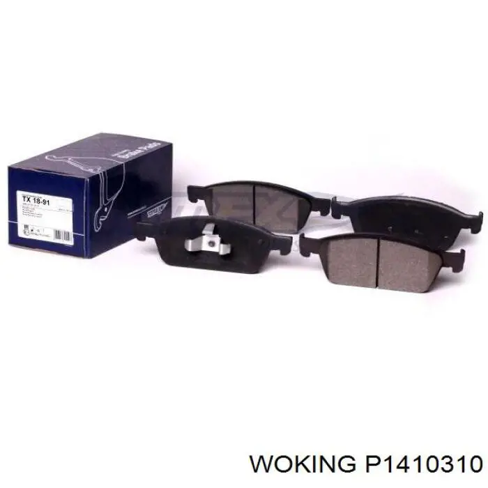 Гальмівні колодки Woking P1410310 ціна, від 29.88 USD