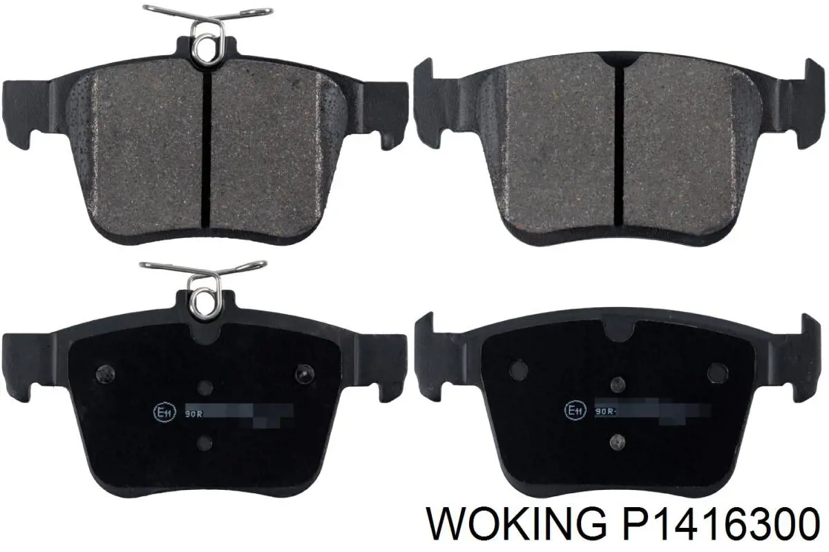 P1416300 Woking Колодки гальмівні задні, дискові