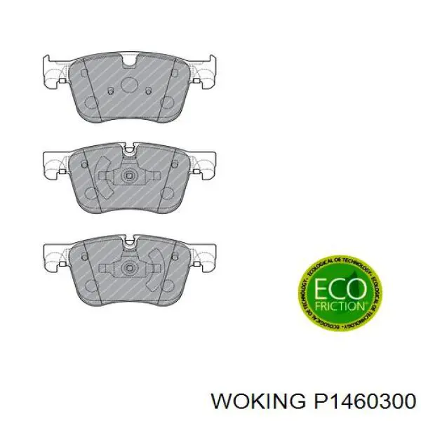 Гальмівні колодки Woking P1460300 ціна, від 27.20 USD