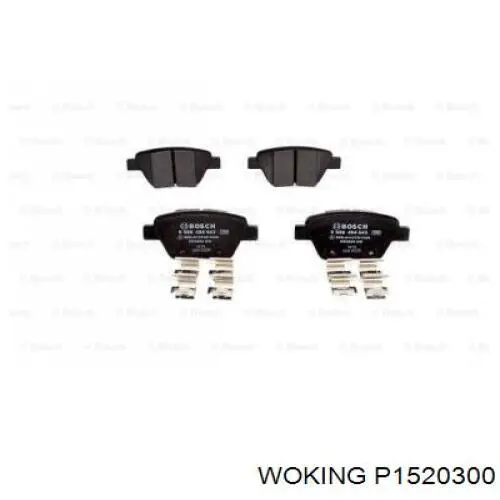 Купити P1520300 Woking Задні колодки