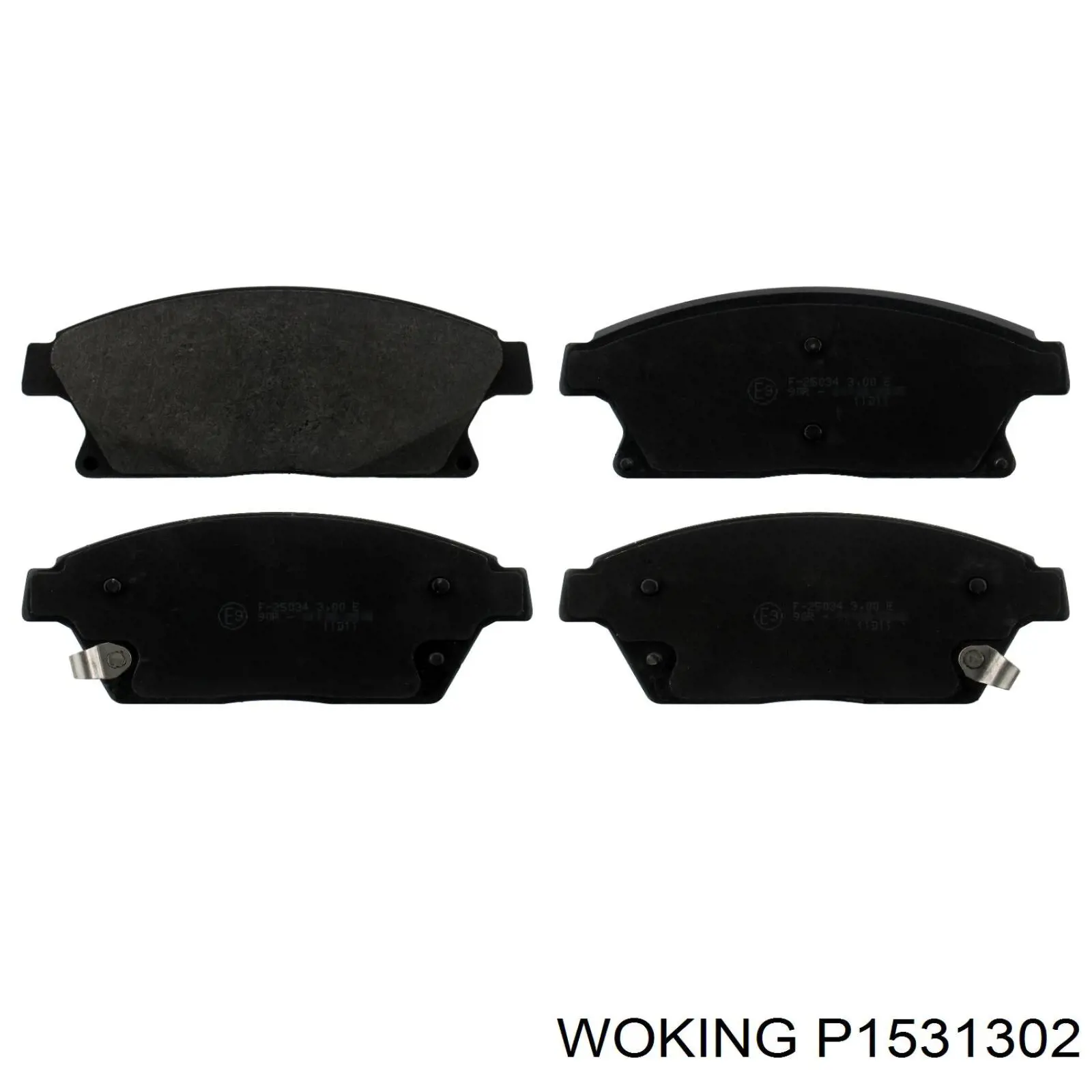 P1531302 Woking колодки гальмівні передні, дискові