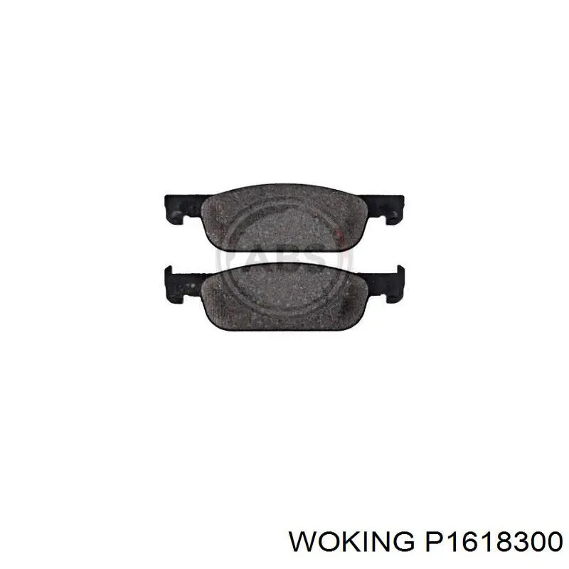 Гальмівні колодки Woking P1618300 ціна, від 22.55 USD
