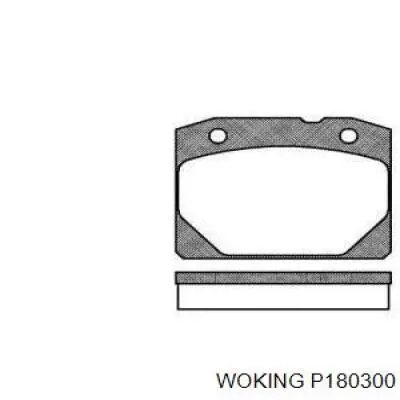 Гальмівні колодки Woking P180300 ціна, від 7.18 USD
