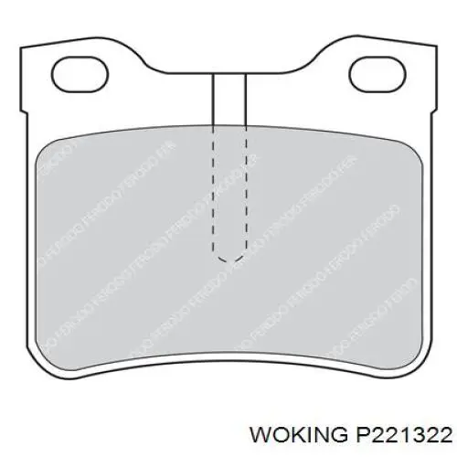 Купити P221322 Woking Задні колодки