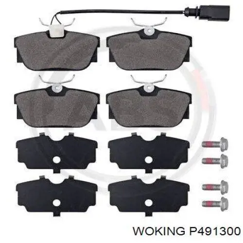 Задні дискові колодки Woking P491300