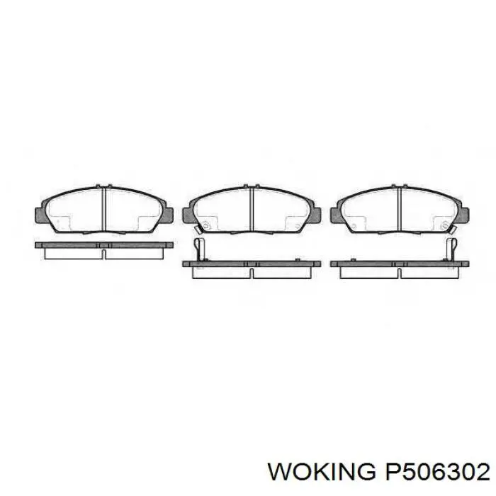 P506302 Woking колодки гальмівні передні, дискові