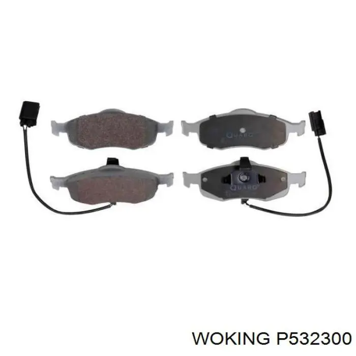 Гальмівні колодки Woking P532300 ціна, від 16.42 USD