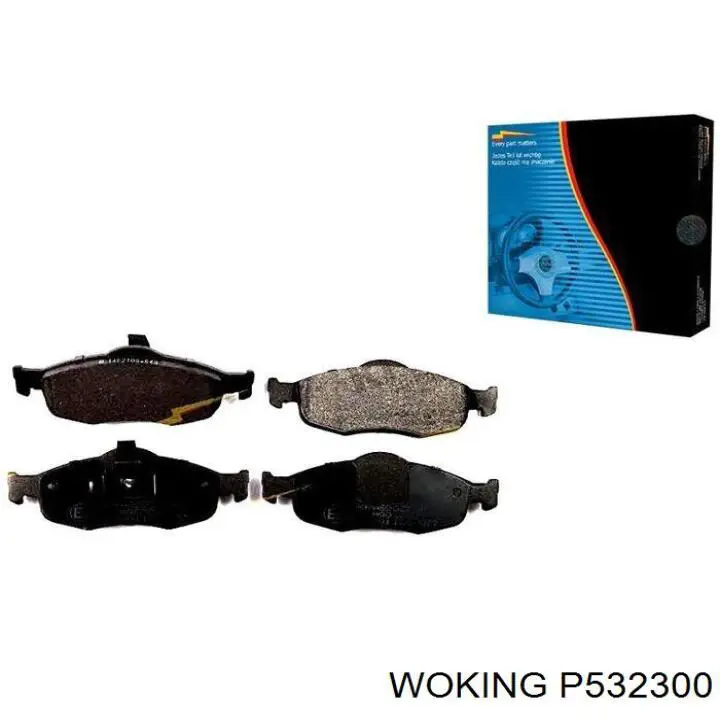 Купити P532300 Woking Колодки гальмівні передні, дискові