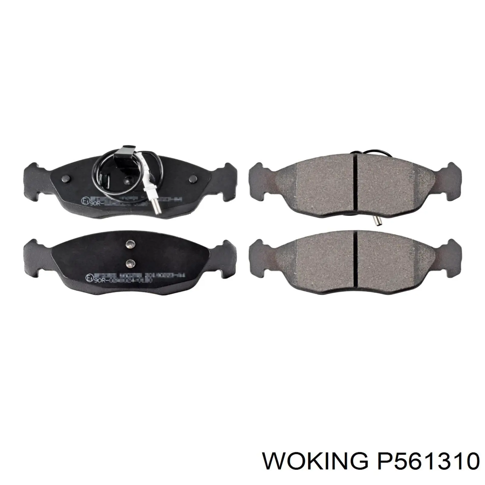 P561310 Woking колодки гальмівні передні, дискові