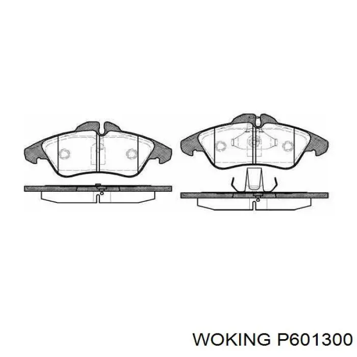 Тормозні колодки Woking P601300