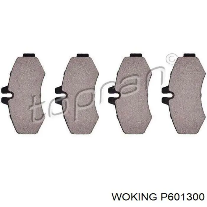 Купити P601300 Woking Колодки гальмівні передні, дискові