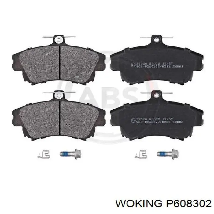 P608302 Woking Передні гальмівні колодки