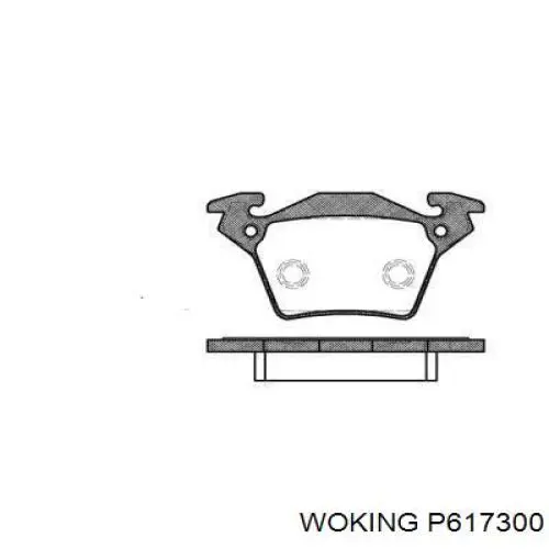 Купити P617300 Woking Колодки гальмівні передні, дискові