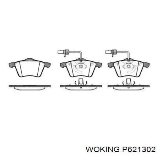 Гальмівні колодки Woking P621302 ціна, від 18.22 USD