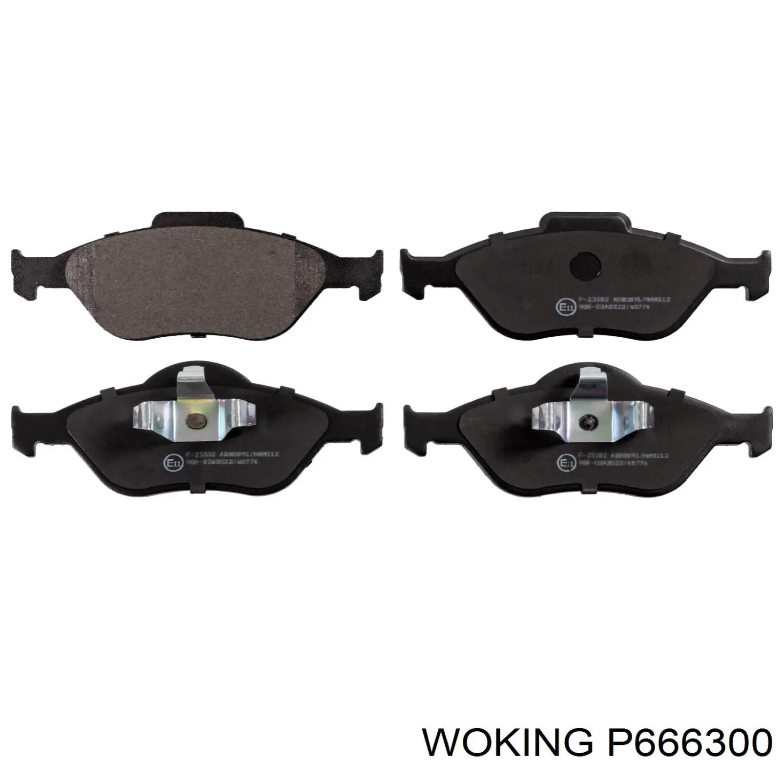 P666300 Woking колодки гальмівні передні, дискові