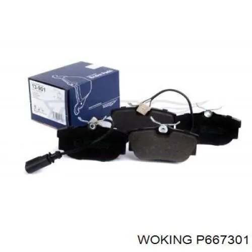 Задні гальмівні колодки Woking P667301 ціна, від 20.19 USD