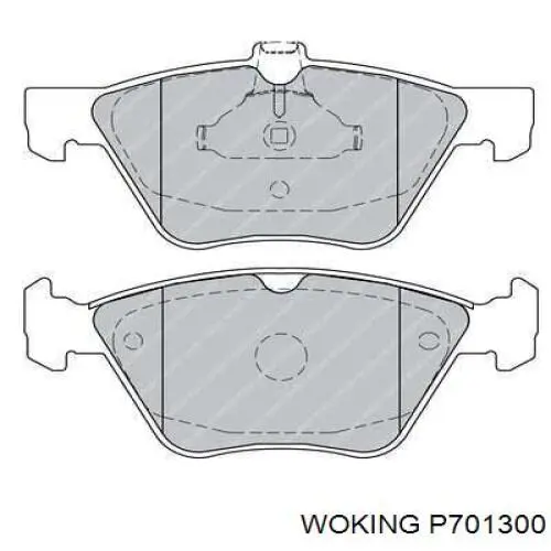 Гальмівні колодки Woking P701300 ціна, від 20.04 USD