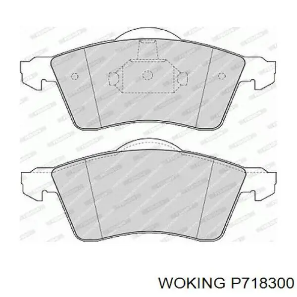 Гальмівні колодки Woking P718300 ціна, від 19.02 USD
