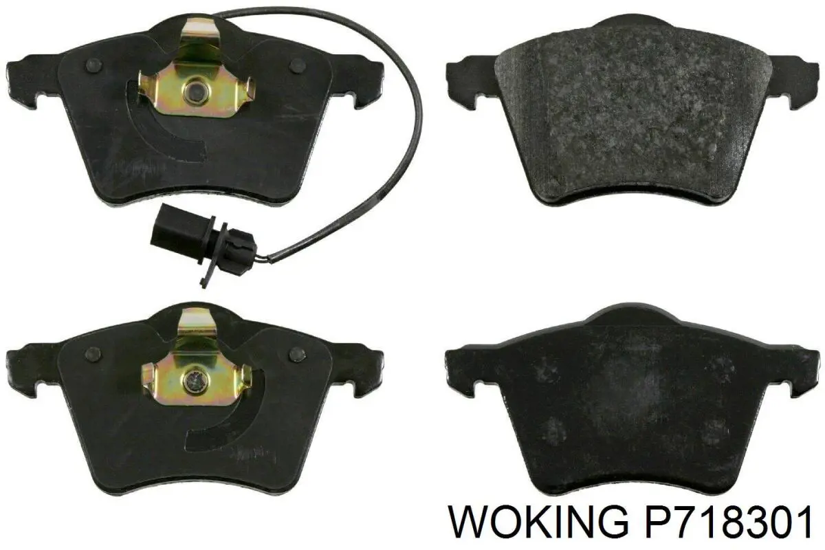 Гальмівні колодки Woking P718301 ціна, від 21.67 USD