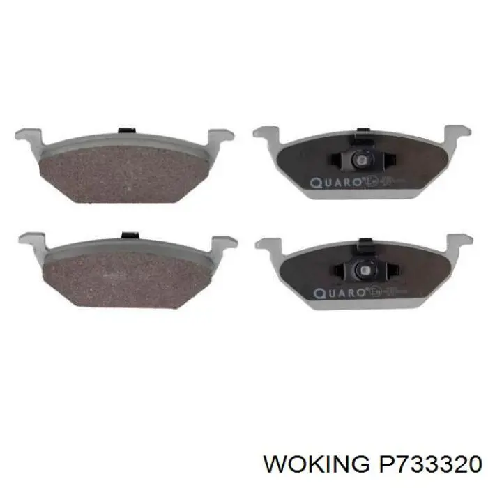 Гальмівні колодки Woking P733320 ціна, від 23.50 USD