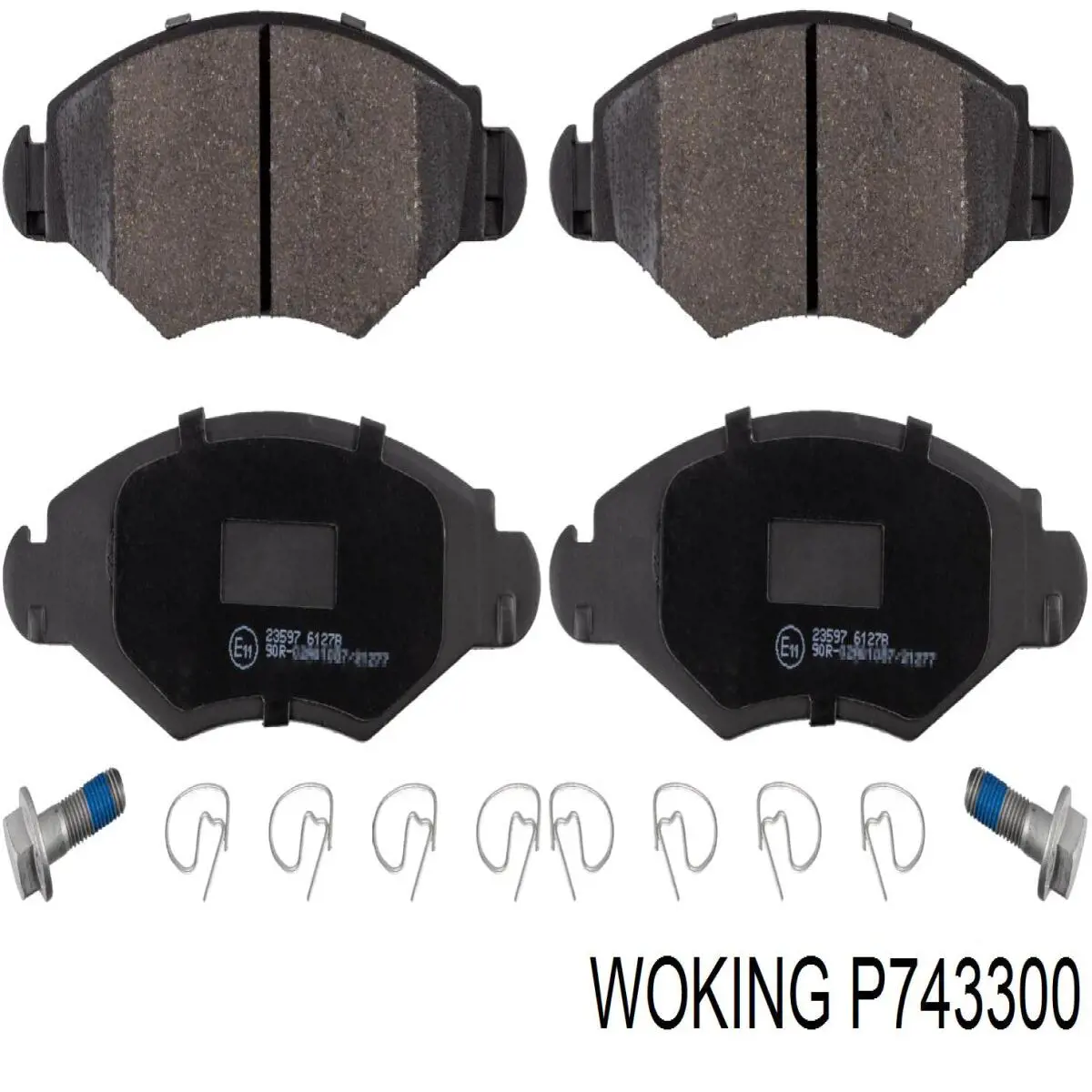 P743300 Woking колодки гальмівні передні, дискові
