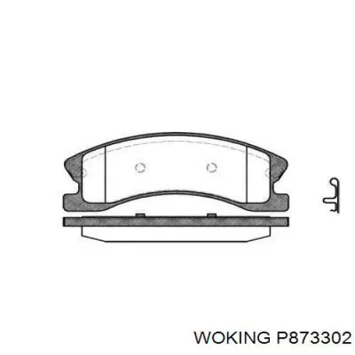 Гальмівні колодки Woking P873302 ціна, від 29.17 USD