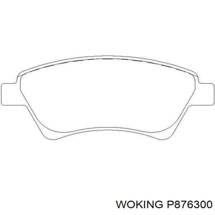 Тормозні колодки Woking P876300