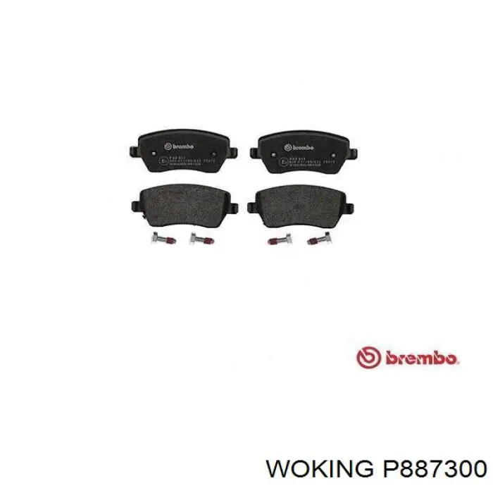 Гальмівні колодки Woking P887300 ціна, від 20.93 USD