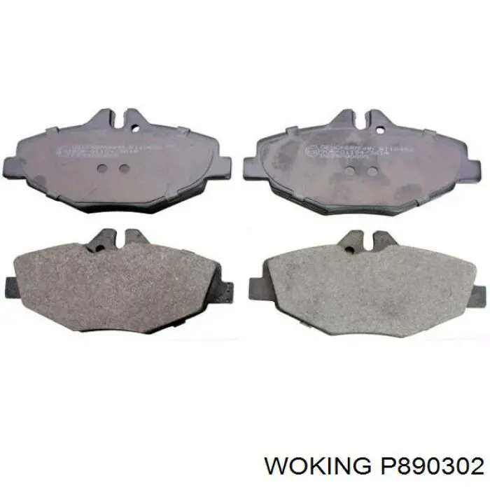 Гальмівні колодки Woking P890302 ціна, від 34.81 USD