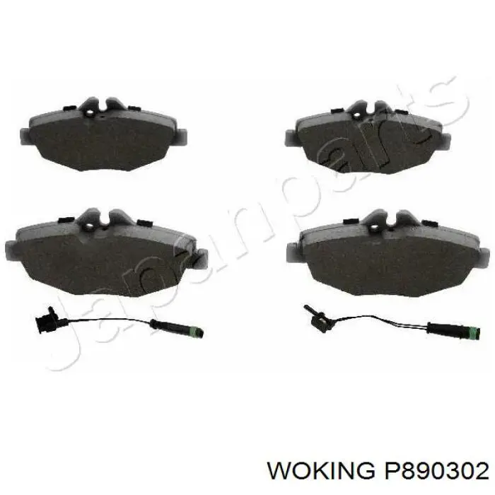Купити P890302 Woking Колодки гальмівні передні, дискові