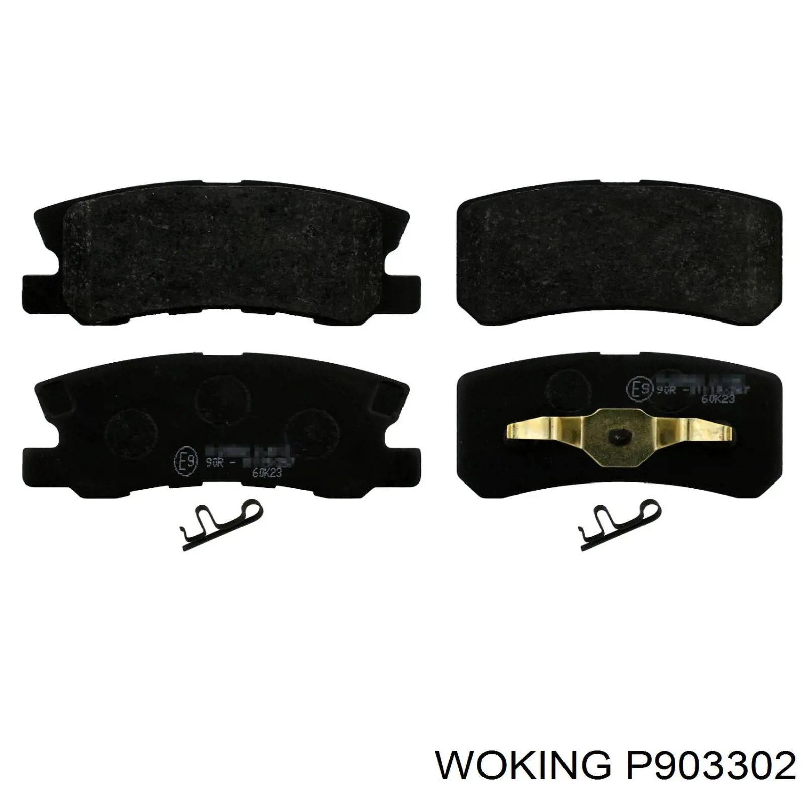 Задні гальмівні колодки Woking P903302 ціна, від 20.24 USD