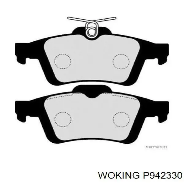 Задні гальмівні колодки Woking P942330 ціна, від 21.77 USD