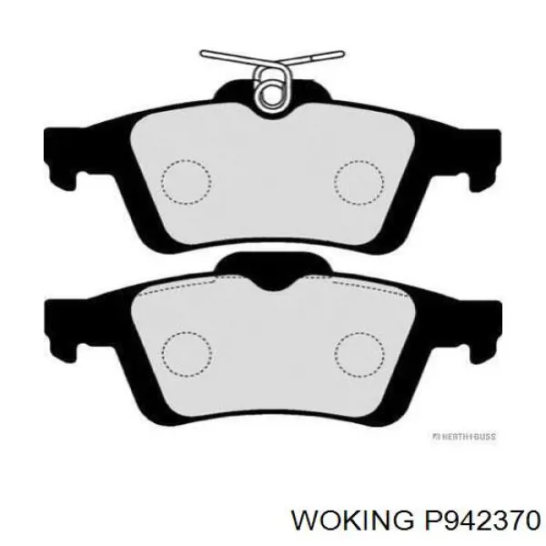 P942370 Woking Передні гальмівні колодки