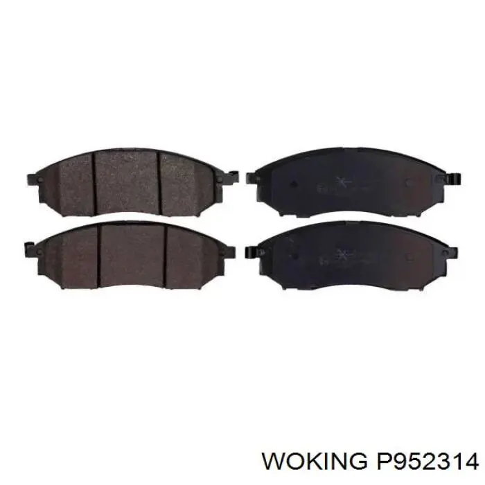 P952314 Woking Передні гальмівні колодки