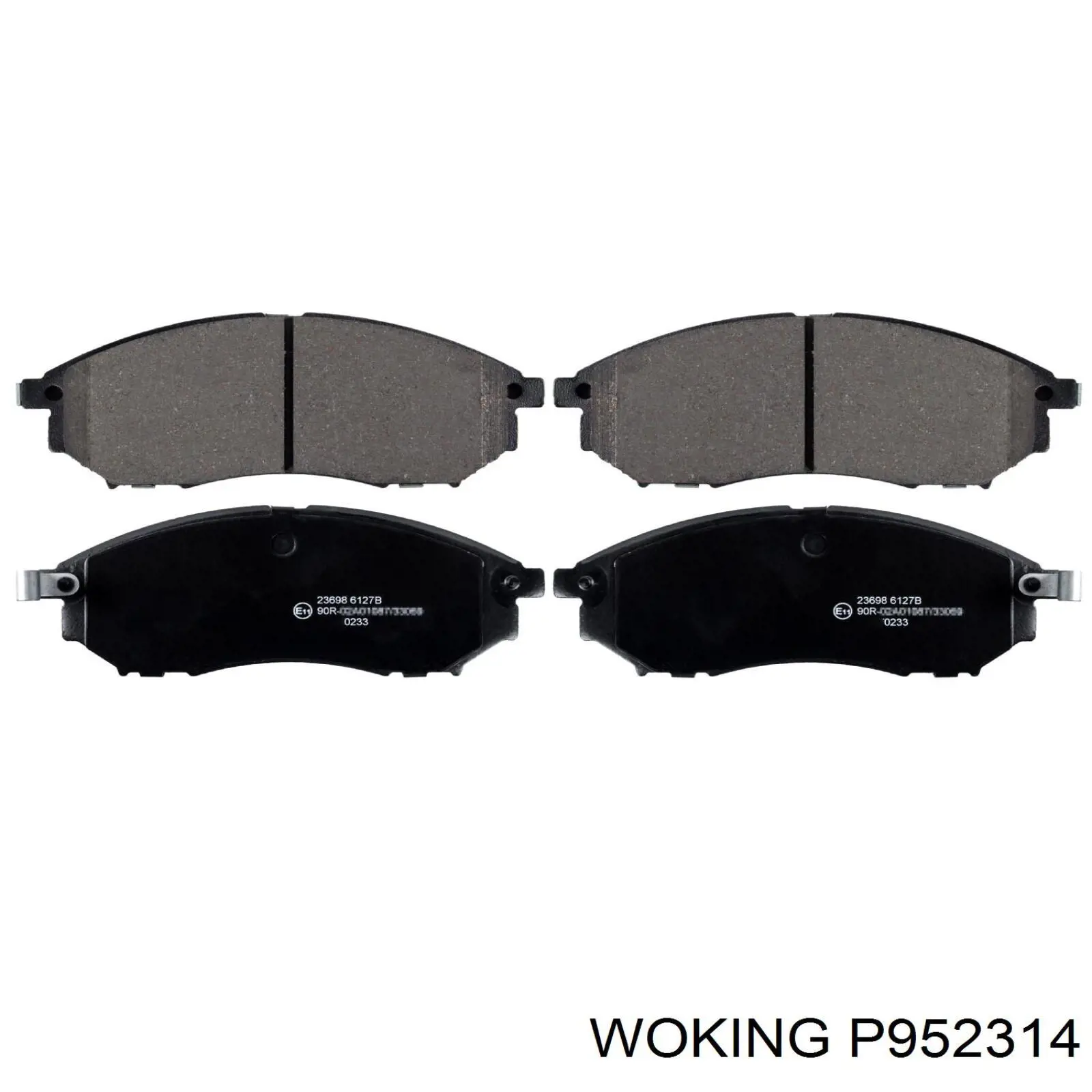 Гальмівні колодки Woking P952314 ціна, від 30.41 USD