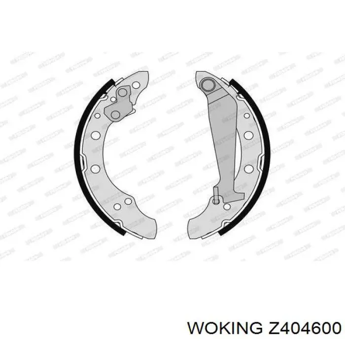 Z404600 Woking Колодки гальмівні задні, барабанні