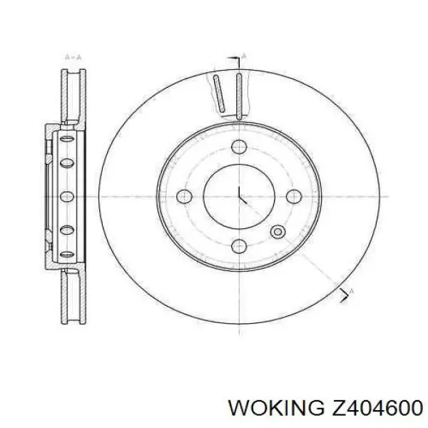 Купити Z404600 Woking Колодки гальмові задні, барабанні