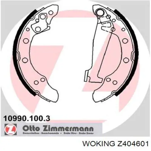 Колодки гальмові задні, барабанні Z404601 Woking