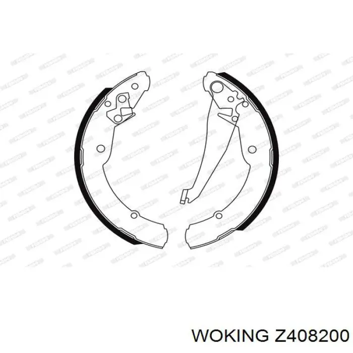 Колодки гальмові задні, барабанні Woking Z408200 ціна, від 23.10 USD